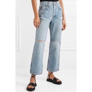 RE/DONE slung crop boyfriend jeans NEW YEARS SALE